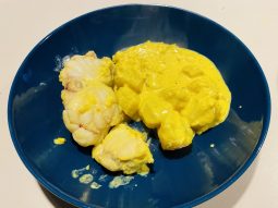 recette lotte au curcuma et gingembre