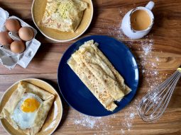 Crêpes à base de pâte à crêpe à la bière